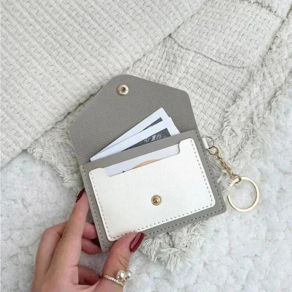 ⚠️Clearance Light Grey And White Fashion Wallet / Cardholder - Picture 3 of 4